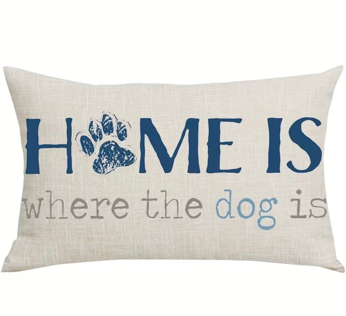 Kissenbezug Home is where the dog is
