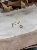 Jute-Tasche "Stay Pawsitive"
