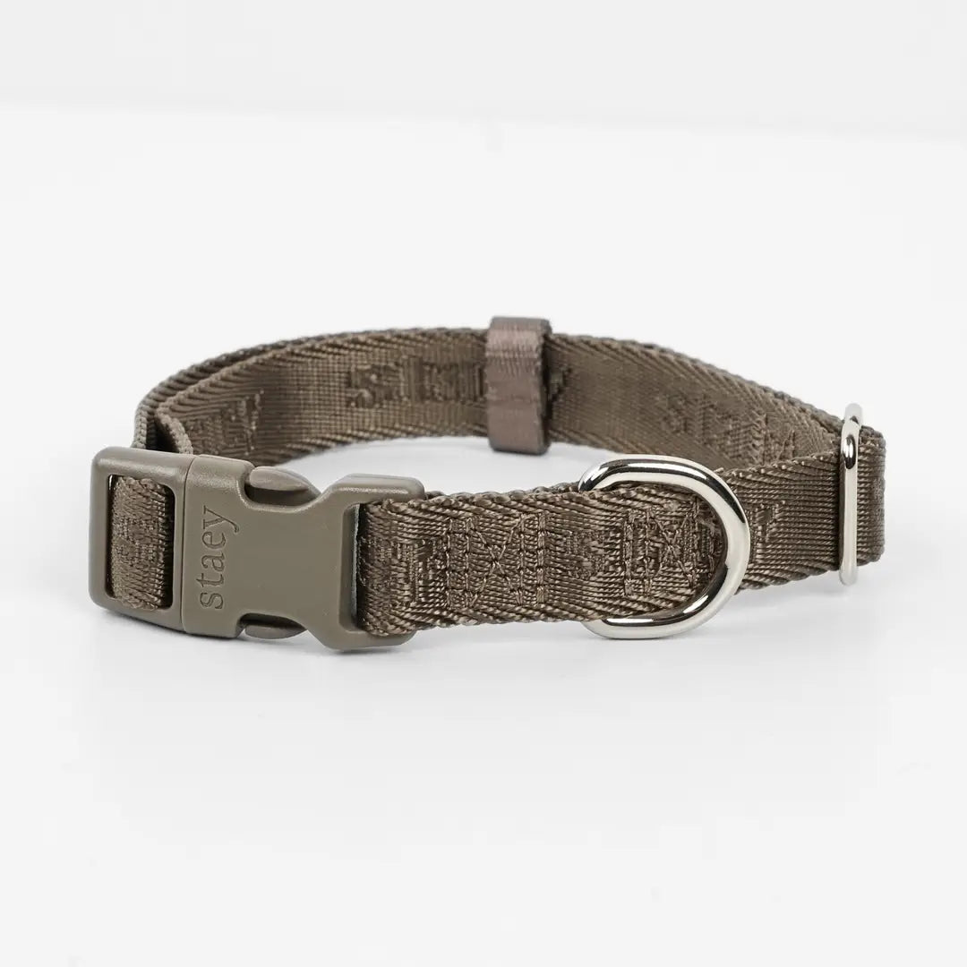 Riemen-Halsband ELMA - Taupe