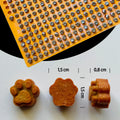 Backmatten für Hundeleckerlis - Pfotenform 1,5cm